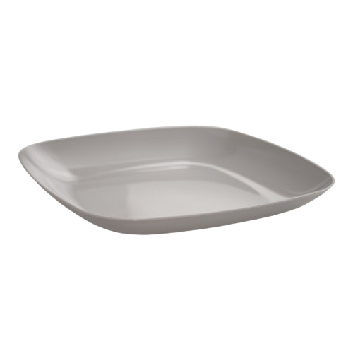 Тарілка 19*19*2,8см пластик какао Алеана