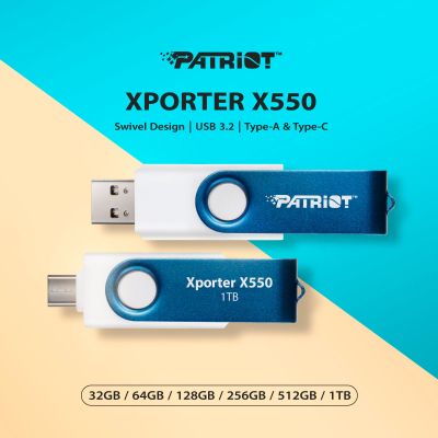 USB флеш накопитель Patriot 1TB Xporter X550 USB 3.2/Type-C (PS1TX550AAD) | Зображення 4