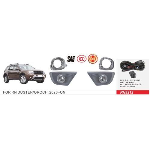 Фари дод. модель Renault Duster 2015-18/RN9212/H11-12V55W/eл.проводка