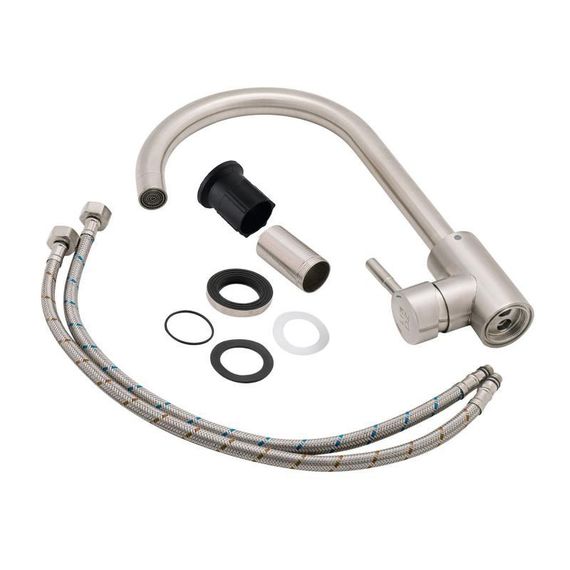 Смеситель для кухни Lidz Aria 015F (k35) LDARI015FNKS21689 Nickel | Зображення 5