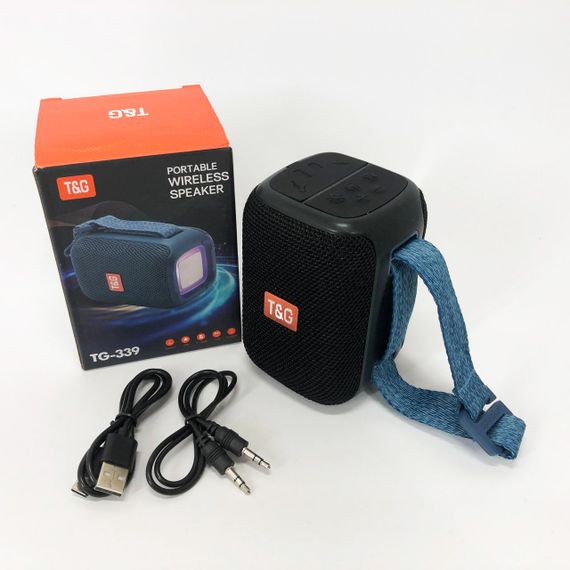 Портативна Bluetooth колонка TG339 5W з RGB підсвічуванням. YH-221 Колір: чорний | Зображення 9