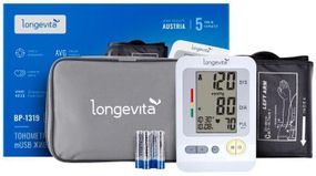 Тонометр LONGEVITA BP-1319 автоматический Micro USB на плечо гарантия 5 лет