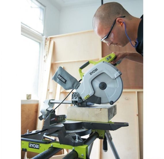 Пила торцювальна Ryobi EMS254L з протяжкою 2000 Вт | Зображення 2