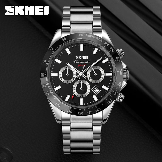 Чоловічий годинник Skmei 9259SIBK Silver-Black | Зображення 2