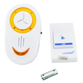 Беспроводной дверной звонок от розетки 220V Luckarm Intelligent A8853. KT-323 Цвет: оранжевый
