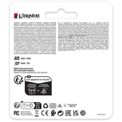 Карта памяти Kingston 512GB SDXC class 10 UHS-II U3 Canvas React Plus (SDR2V6/512GB) | Зображення 3