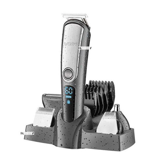 Професійний акумуляторний бездротовий триммер-стилізатор VGR V-105 для волосся та бороди 5 в 1 | Зображення 8