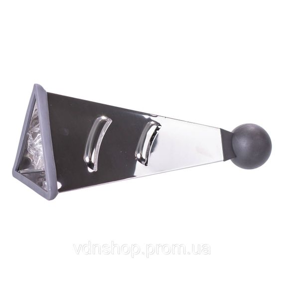 Конусная ручная тёрка из нержавейки с ручкой 11×11×23 (см) HP-8-8 | Зображення 3