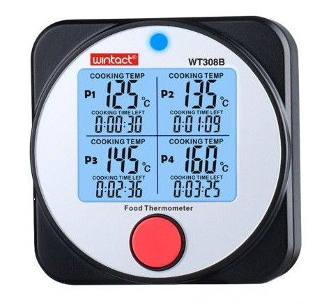 Термометр пищевой электронный 4-х канальный Bluetooth -40-300°C WINTACT WT308B | Зображення 3