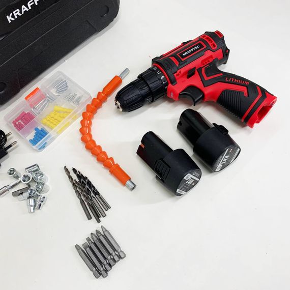 Акумуляторний шуруповерт із насадками KRAFFTEC 24V | Зображення 5