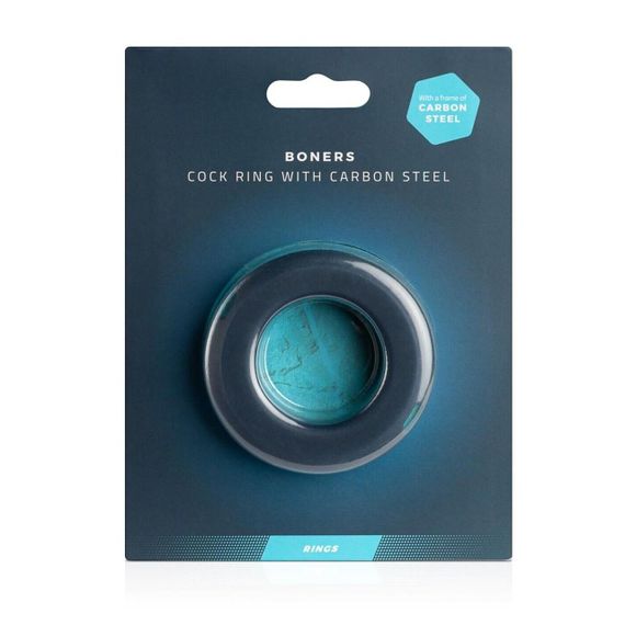 Ерекційне кільце Boners Cock Ring With Steel Core, сталеві вставки, внутрішній діаметр 3,7 см Sex Aura | Зображення 2