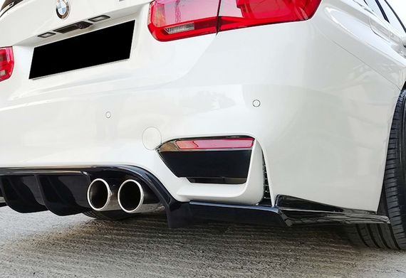 Задній дифузор DPT V-1 (для M3, чорний глянць) для BMW 3 серія F-30/31/34 2012-2019 рр | Зображення 3