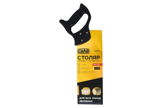 Ножівка для дерева пасувальна 300 мм із пластиковою ручкою СТОЛЯР СИЛА 3205101 | Зображення 2