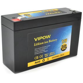 Батарея до ДБЖ Vipow 12V - 8Ah Li-ion (VP-1280LI) (VP-1280LI)