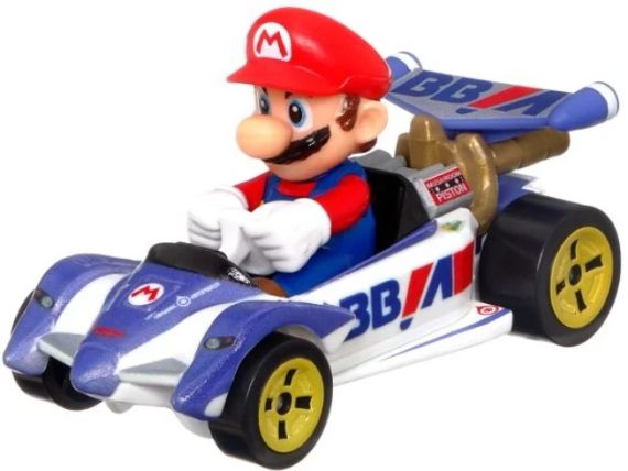 Hot Wheels Mario Kart Characters and Karts Хот Вилс набор из 4 машинок Марио Карт: Марио, Луиджи, Боузер | Зображення 1