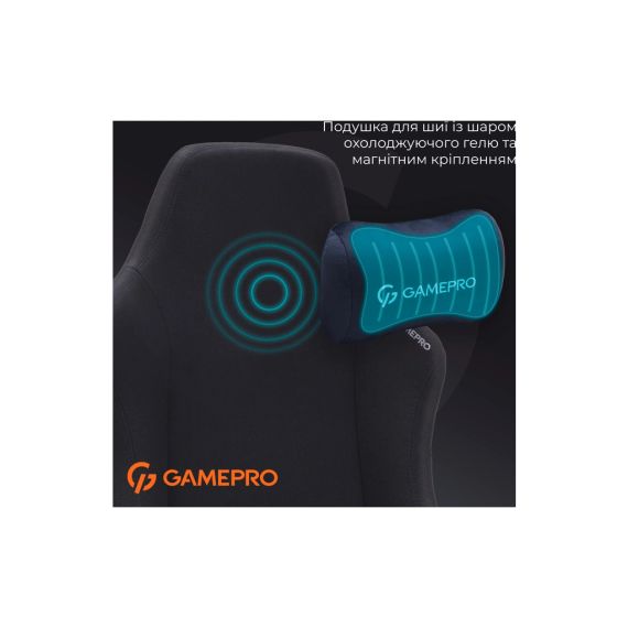 Крісло ігрове GamePro FGC750B Size L Fabric Black (FGC750B) | Зображення 6