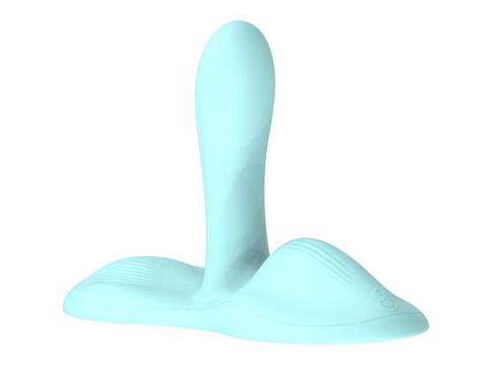 Вібромасажер - Remote Control Thrusting Vibrator Pulse Rider Turquoise Sex Aura | Зображення 5