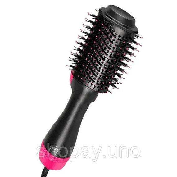 Фен Щітка гребінець 3в1 One step Hair Dryer 1000 Вт 3 режими випрямляч для укладання волосся стайлер з функцією іонізації | Зображення 7