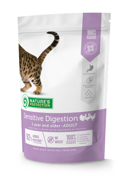 Корм Nature's Protection Sensitive Digestion сухий для котів із чутливим травленням 0.4 кг
