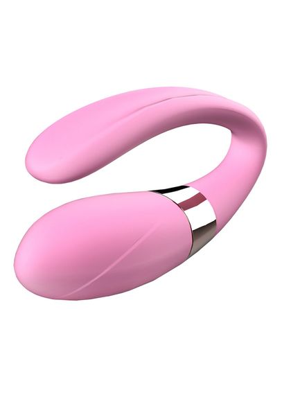 Вібратор для пар - V-Vibe Pink, USB, 7 Function, Remote Control | Зображення 4