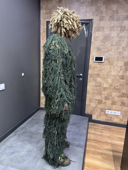 Маскувальний костюм Кікімора (Geely), нитка woodland та Койот, розмір M-L до 80 кг, костюм розвідника, маскхалат кікімора | Зображення 1