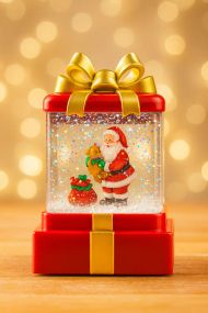 Ночник новорічний музичний Санта з подарунками