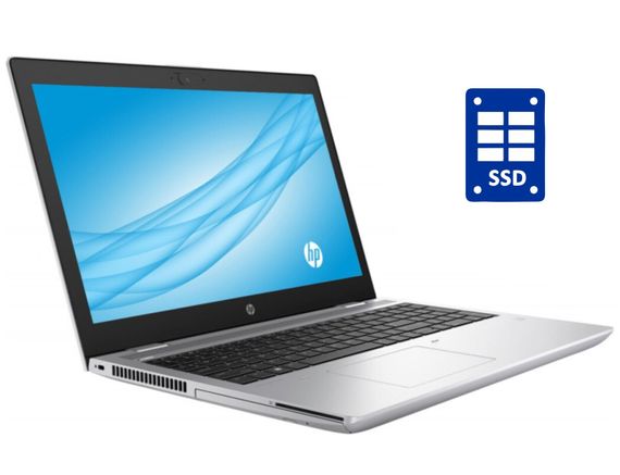 Ноутбук HP ProBook 650 G5 / 15.6" (1920x1080) IPS / Intel Core i3-8145U (2 (4) ядра по 2.1 - 3.9 GHz) / 8 GB DDR4 / 256 GB SSD / Intel UHD Graphics 620 / WebCam / Win 10 Pro б/у