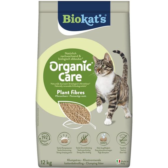 Наповнювач рослинний Biokats для котячого туалету Organic Care 30л/12кг