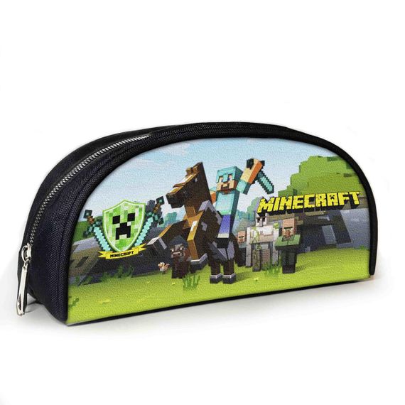 Пенал шкільний Minecraft Кріпер 23х10х8 см з принтом для хлопчика (02832)