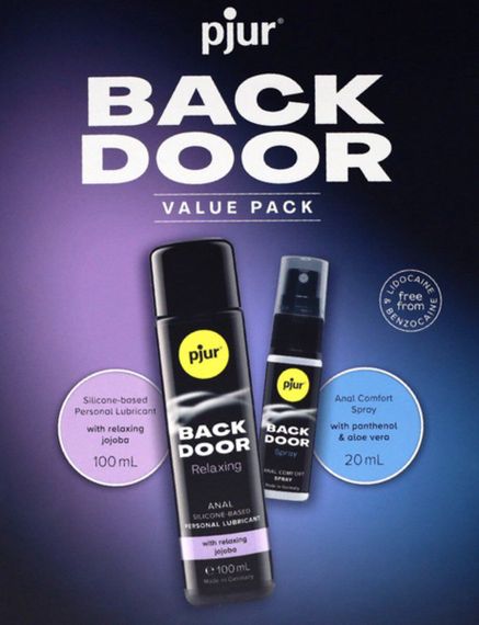 Подарунковий набор  pjur BACK DOOR Value Pack: силіконова змазка 100 мл та розслаблювальний спрей 20 | Зображення 3