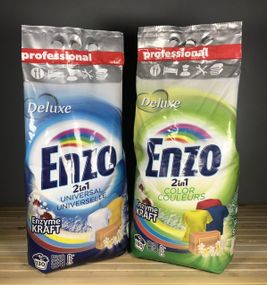 Пральний порошок Enzo 2в1 Deluxe Professional — 130 прань, Color / Universal, з ензимами