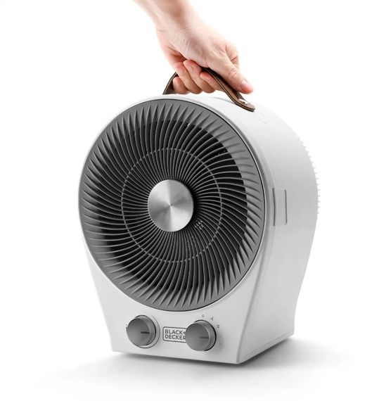 Тепловентилятор BLACK+DECKER 2,0 кВт, площа обігріву 20 кв.м., підлоговий, білий (BXFSH2000E) | Зображення 4