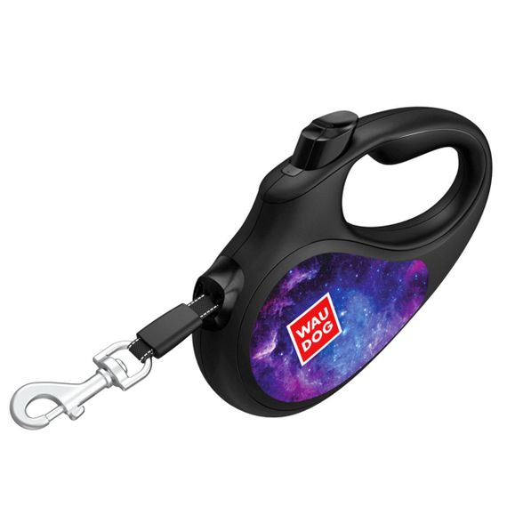 Рулетка для собак Waudog R-Leash M с рисунком "Nasa21", лента, 5 м | Зображення 3