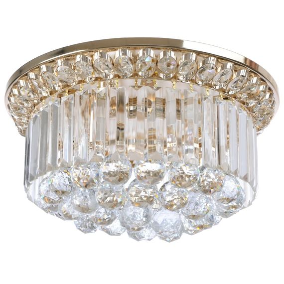 Люстра торт потолочная с подсветкой LED E14 40W Glass (BCL-610C/3)