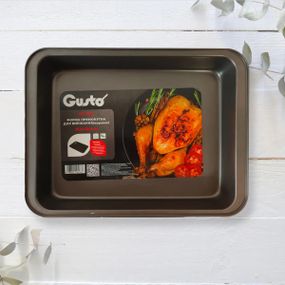 Форма для запікання прямокутна Gusto GT-3304 39.5x30x6 см сіра