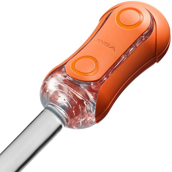 Мастурбатор Tenga Flip Orb — Sunset Orange, з можливістю зміни тиску та стимулювальними кульками всередині | Зображення 9