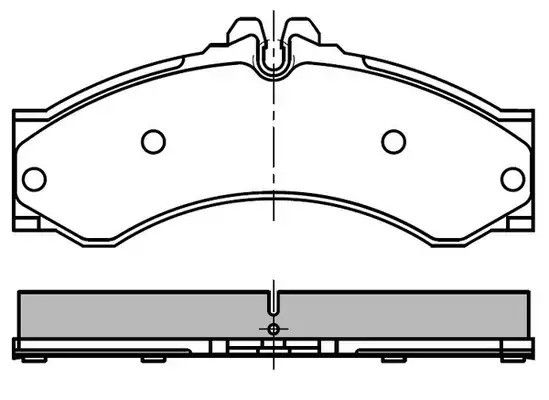 Гальмівні колодки Sprinter/LT 96-06 (спара)/Vario 2.9TD, NATIONAL (NP2699) | Зображення 3
