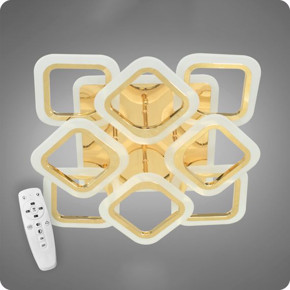 Люстра светодиодная 517 Dlight 3color dimmer с пультом 110Вт Золото (01814) | Зображення 2