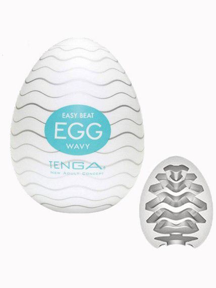 Мастурбатор яйце Tenga EGG Babydoll Універсальний. Бірюзовий EGG-001 | Зображення 1