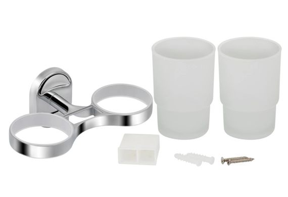 Стакан подвійний  Lidz (CRG) -114.04.02 з тримачем зубних щіток | Зображення 1