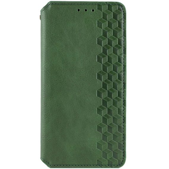 Шкіряний чохол-книжка GETMAN Cubic (PU) для Samsung Galaxy A27 Зелений