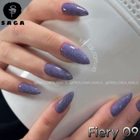 Светоотражающий гель-лак SAGA 09 Fiery 9мл