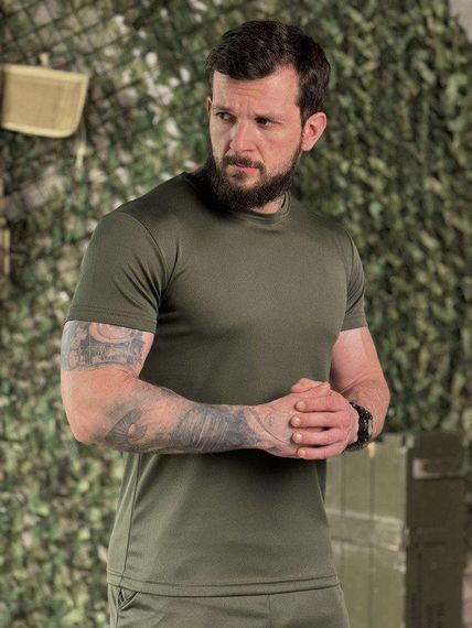 Тактична потоотвідна футболка Донецька область oliva ДЛ7397 | Зображення 2