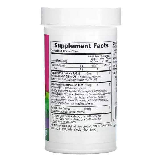 Probiotics Bi-Layer Chewable - 30 tabs | Зображення 1