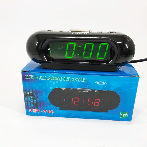 Настільний годинник з яскравими цифрами, Годинник зі світловим табло Настільний з будильником KV-28 | Зображення 9