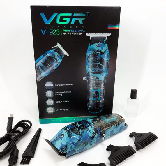 Машинка-тример для стрижки беспроводная VGR V-923 Машинка для стрижки короткой FG-49 | Зображення 9