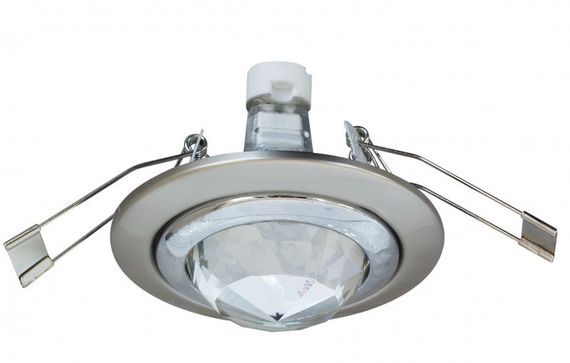 Світильник точковий декоративний скляний HDL-SH CHR MR16