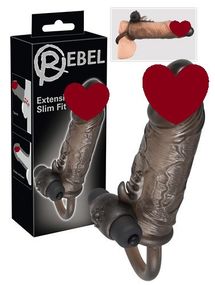 Насадка для подовження з вібрацією для клітора (16см) sexstyle