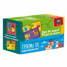 Пазлы Vladi Toys Найди пару Кто где живет На что похоже VT5003-03