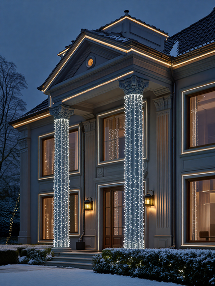 Гірлянда Різдвяна фея вулична 50 м 500 LED білий провід Білий CF500L50MWW | Зображення 1